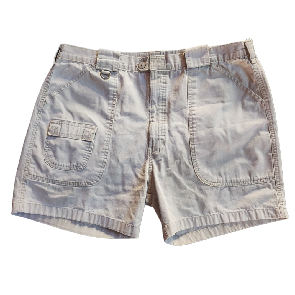 Vintage 90's Men's Weekender Tan Cargo Shorts 36"